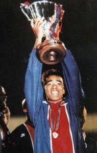 Pat et la C2 - 8/05/1996 (photo : Ch. Gavelle - PSG)